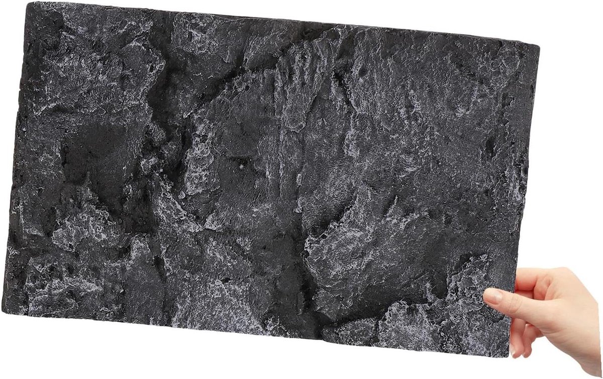 Reptielen Tank Achtergrond - Terrarium Decoratie - Natuurlijke Uitstraling - PU Materiaal - 45 x 30 cm - Bruin