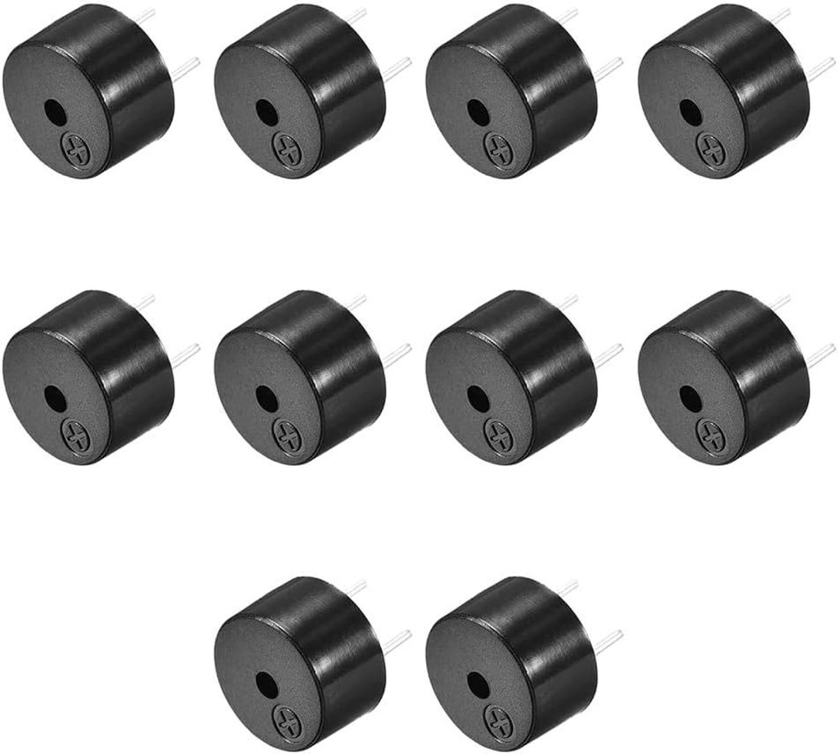 Actieve Buzzer - Elektronische Alarm - Projecten Melden - Continue Hoge Toon - 10 Stuks - Zwart