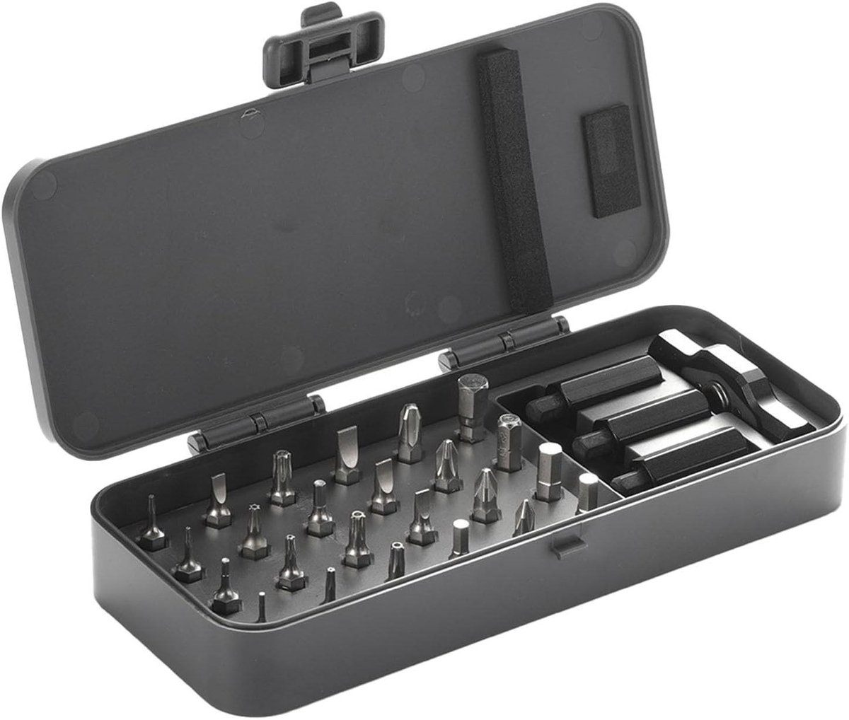 Ratelschroevendraaier Set - Multi Bit Gereedschap - Meubel Reparatie - Afneembare Handgreep - 24 Delig - Zwart