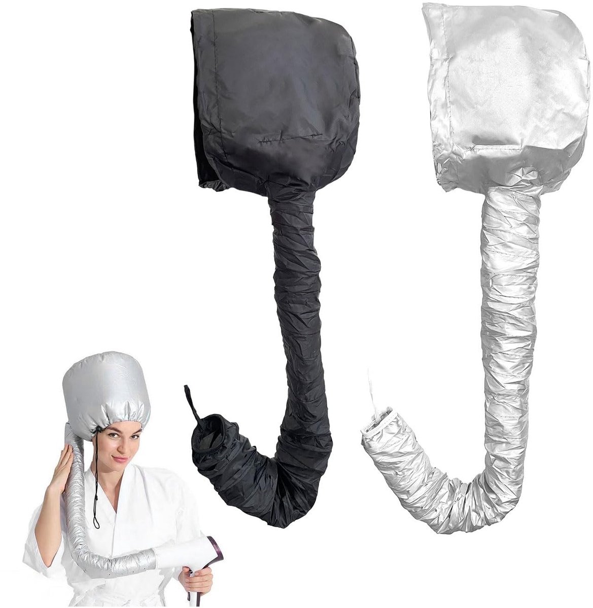 aladdien - Haar Droogkap - 2x Snelle Haardrogende Behandeling - Hittekap voor Styling en Verzorging - 2 Stuks - Ideaal voor thuisgebruik - Perfect v..