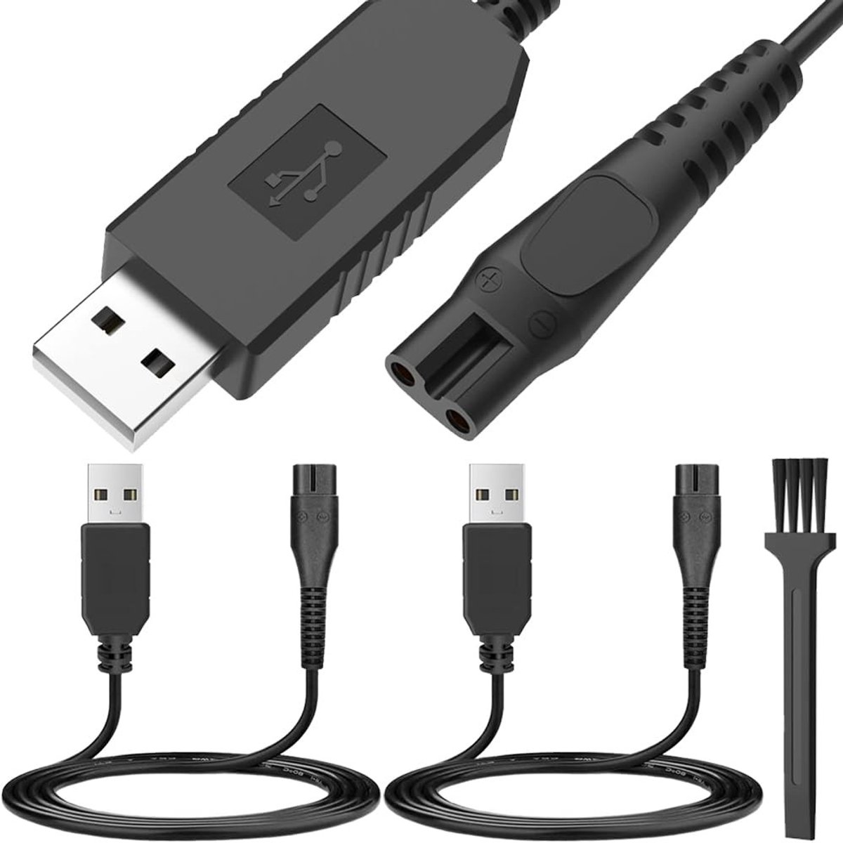 Oplaadkabel voor Philips Norelco HQ8505 - 4 Stuks USB Power Cord