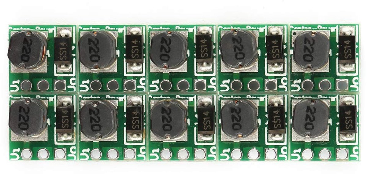 Step Up Module T64 0.9V-5V naar USB 5V Logic Level Converter - 10 Stuks