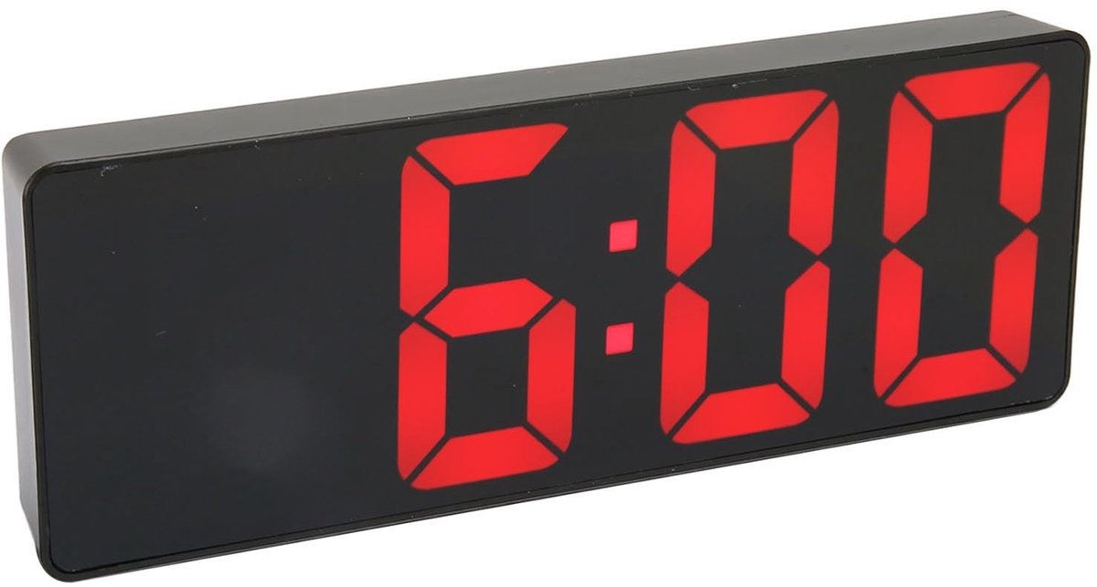 SPHProducts - Digitale Alarmklok - LED Display - Tafelklok voor Thuis en Kantoor - Modern Design - Weergave van Tijd - Met Snooze functie