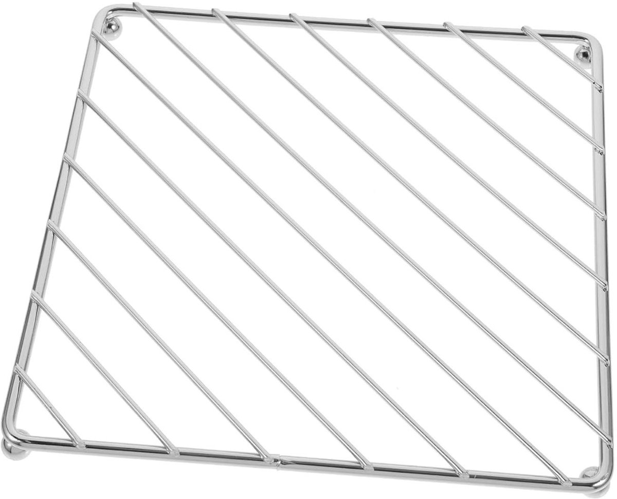 Ijzeren Onderzetters - Pannendragers Placemats - Aanrecht Beschermen - Warmte-isolerend - 18.5 cm - Zilver