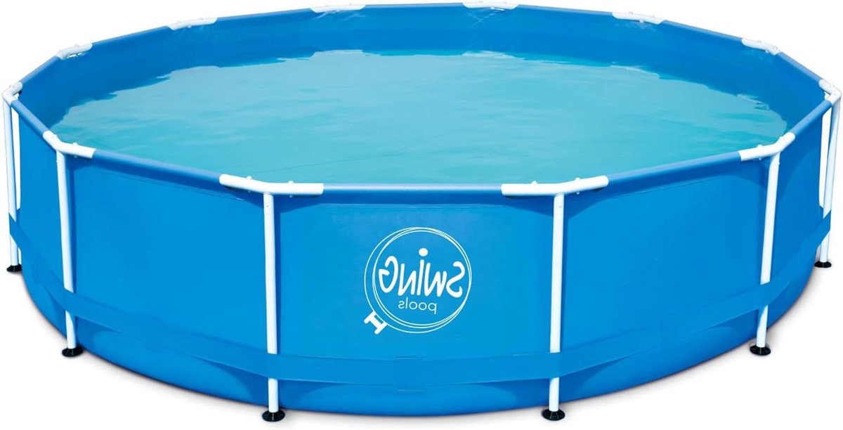 Metalen Frame Zwembad – Opzetbad Tuinbad – Zomerse Ontspanning – Snelle Montage – 366 x 84 cm – Blauw Metalen Frame Zwembad – Opzetbad Tuinbad – Zomerse Ontspanning – Snelle Montage – 366 x 84 cm – Blauw