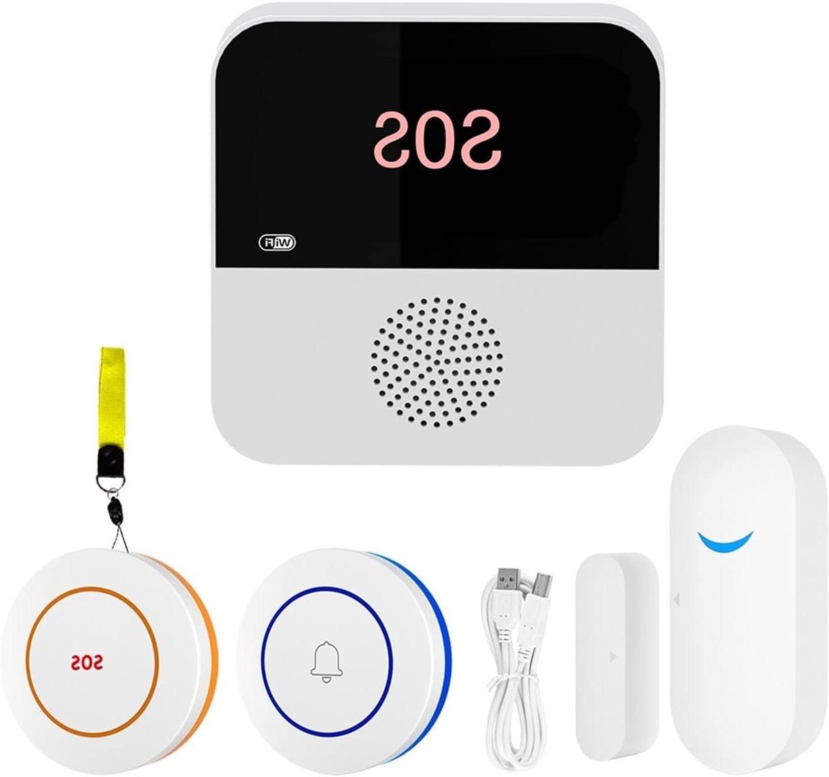 Beveiligingsalarm Kit - Thuis Alarmsysteem - Huis Beveiligen - App Controle - Set B - Wit