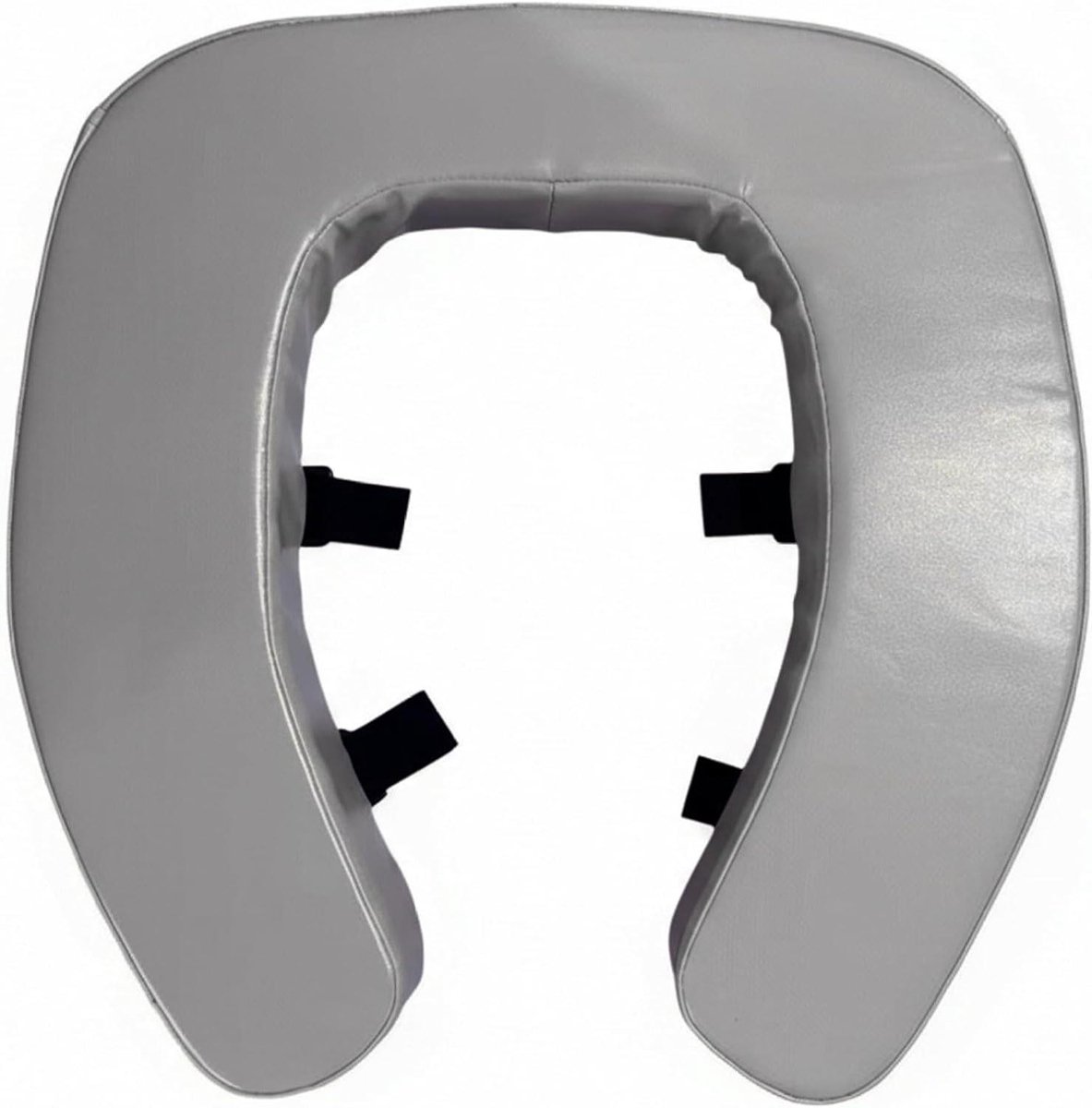 Toiletbrilverhoger - Stoelverhoger Badkamer - Extra Ondersteuning - Gewatteerd Comfort - 40x38 cm - Grijs