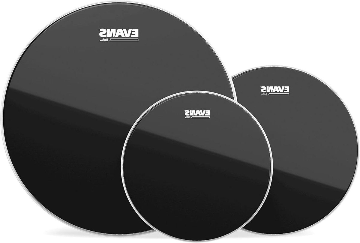 Drum Vellen Set - Percussie Vellen - Muziek Maken - Dubbele Folie - 10 12 14 Inch - Zwart