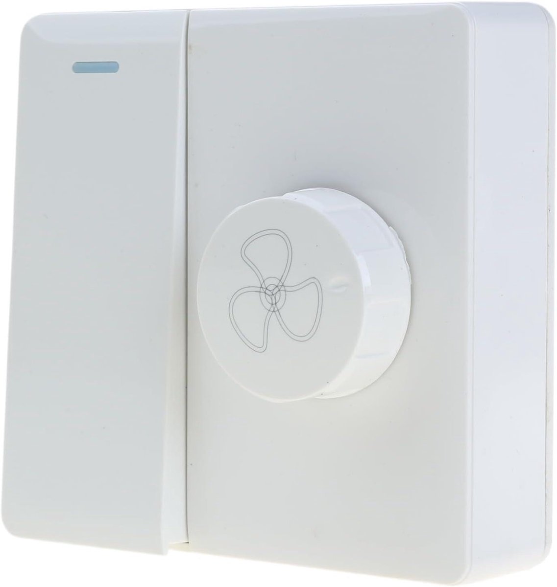 Plafondventilator Bedieningspaneel - Snelheidsregelaar - Ventilator aanpassen - Traploze snelheidsregeling - 8.6 x 8.6 cm - Wit