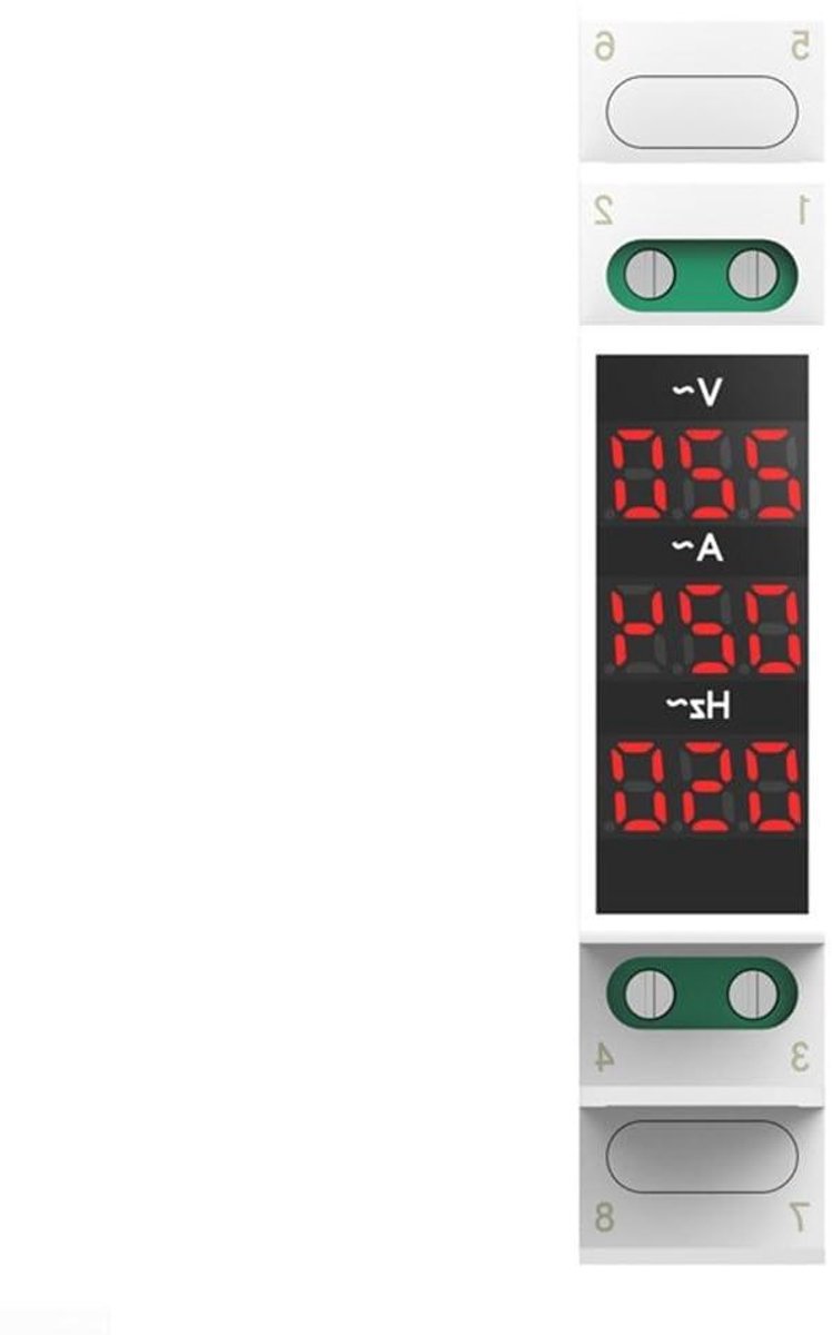 Digitale Meter - Spanning Stroom - Elektrische Systemen Controleren - 3-in-1 Functie - 10x7x7 cm - Wit