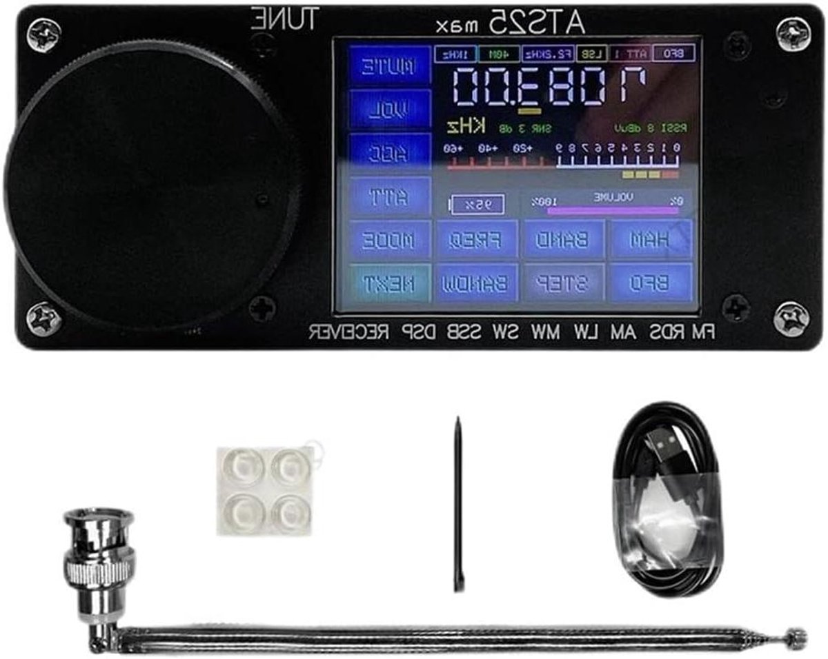 Draagbare Radio Ontvanger - Touchscreen Radio - Muziek Luisteren - 2.4 inch Touchscreen - 12 x 5 x 3 cm