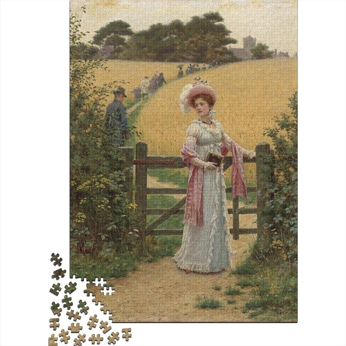 Kunstpuzzels 1000 stukjes - Houten legpuzzel - Ontspanning thuis - Unieke stukjes - 75x50 cm - Olieverfschilderij