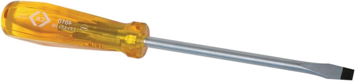 Sleufschroevendraaier - Platte schroef - Precisie klussen - Gelegerd staal - 7 x 125 mm - Grijs