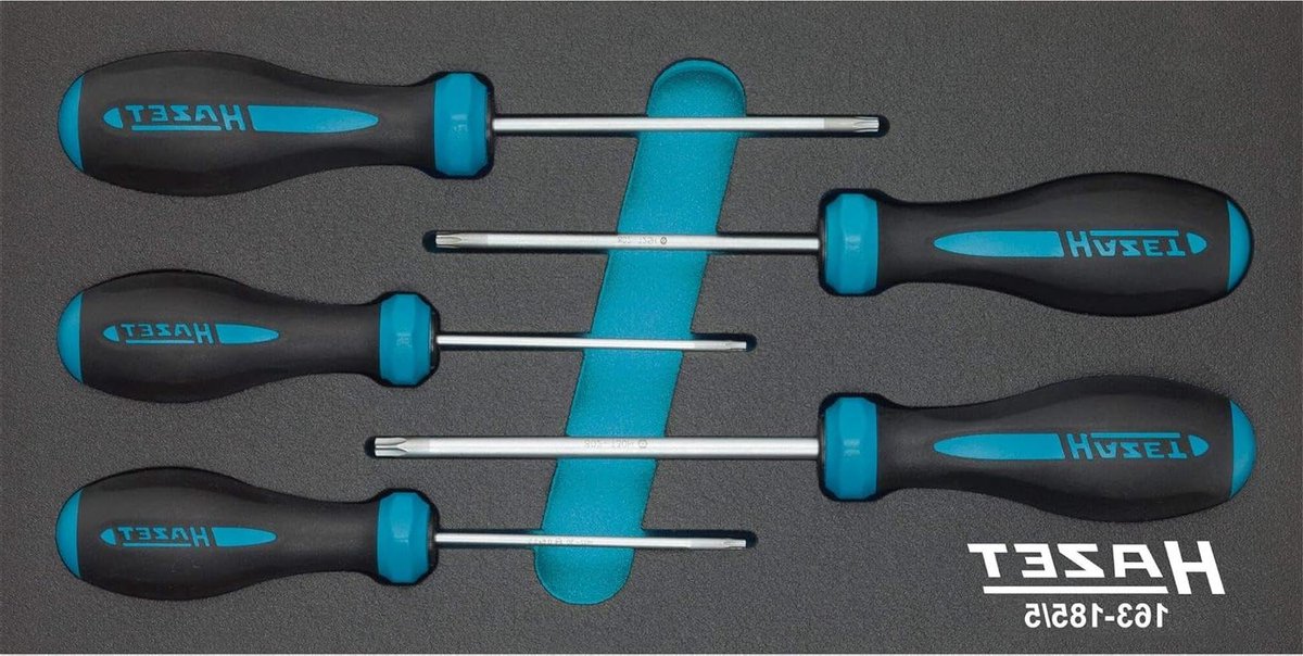 Schroevendraaierset - Torx Bits - Precisie Werk - Veiligheidsinsteeksysteem - 5 Delig - Zwart