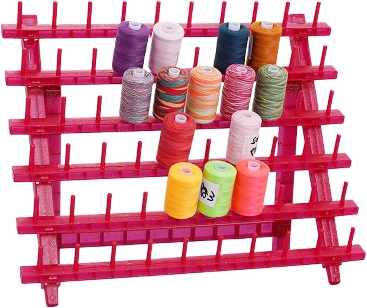 Garenrolhouder - Draad organizer - Naaiwerk opbergen - Verstelbaar ontwerp - 391 cm breed - Donkerroze