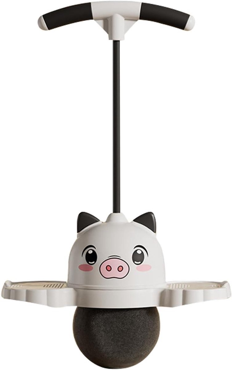 Springbal voor kinderen - Evenwichtsspeelgoed - Actieve spelletjes - Veiligheidsgreep - 438 cm - Zwart