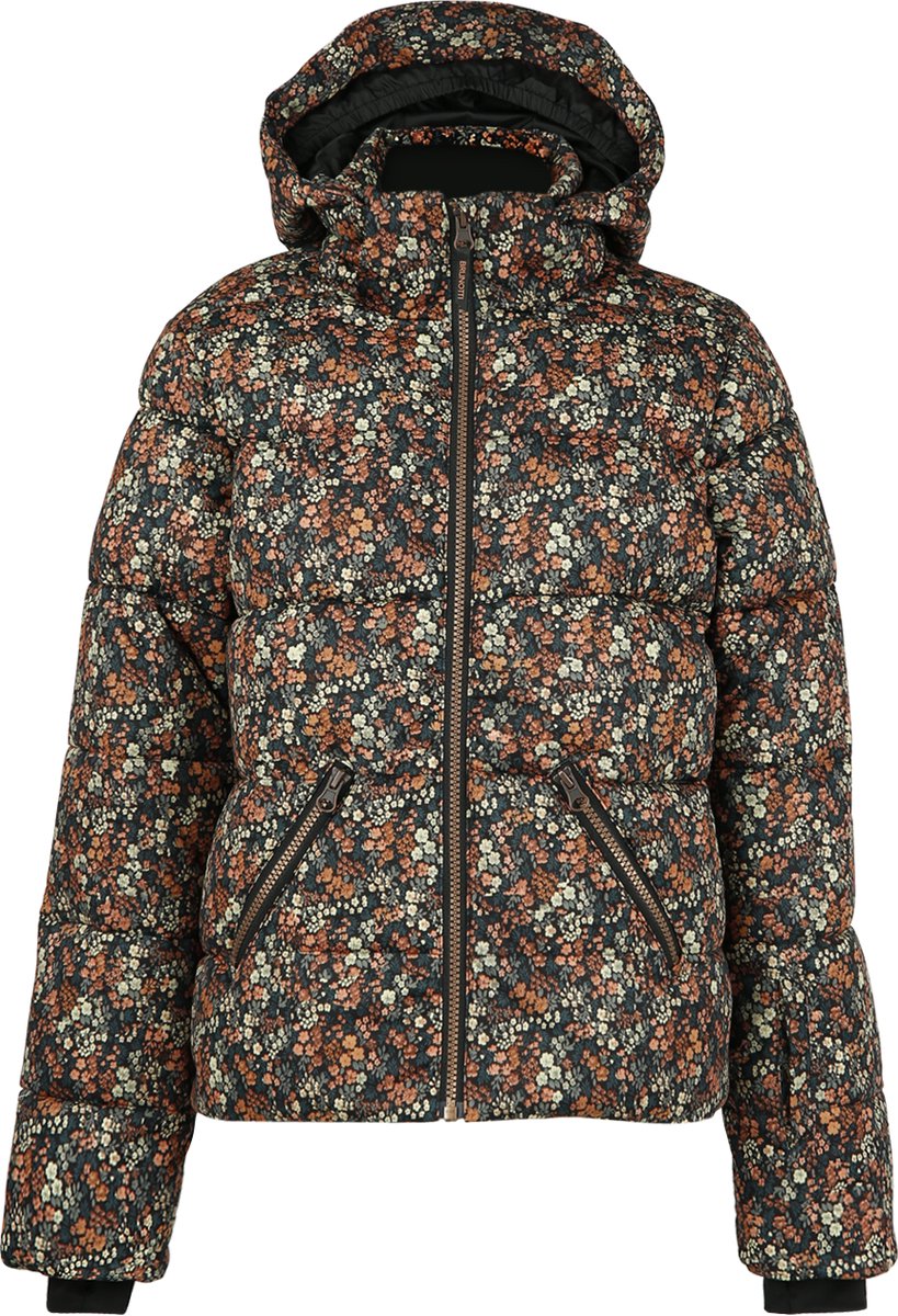 Brunotti Mirina-Flower Meisjes Puffer Ski Jas Bruin