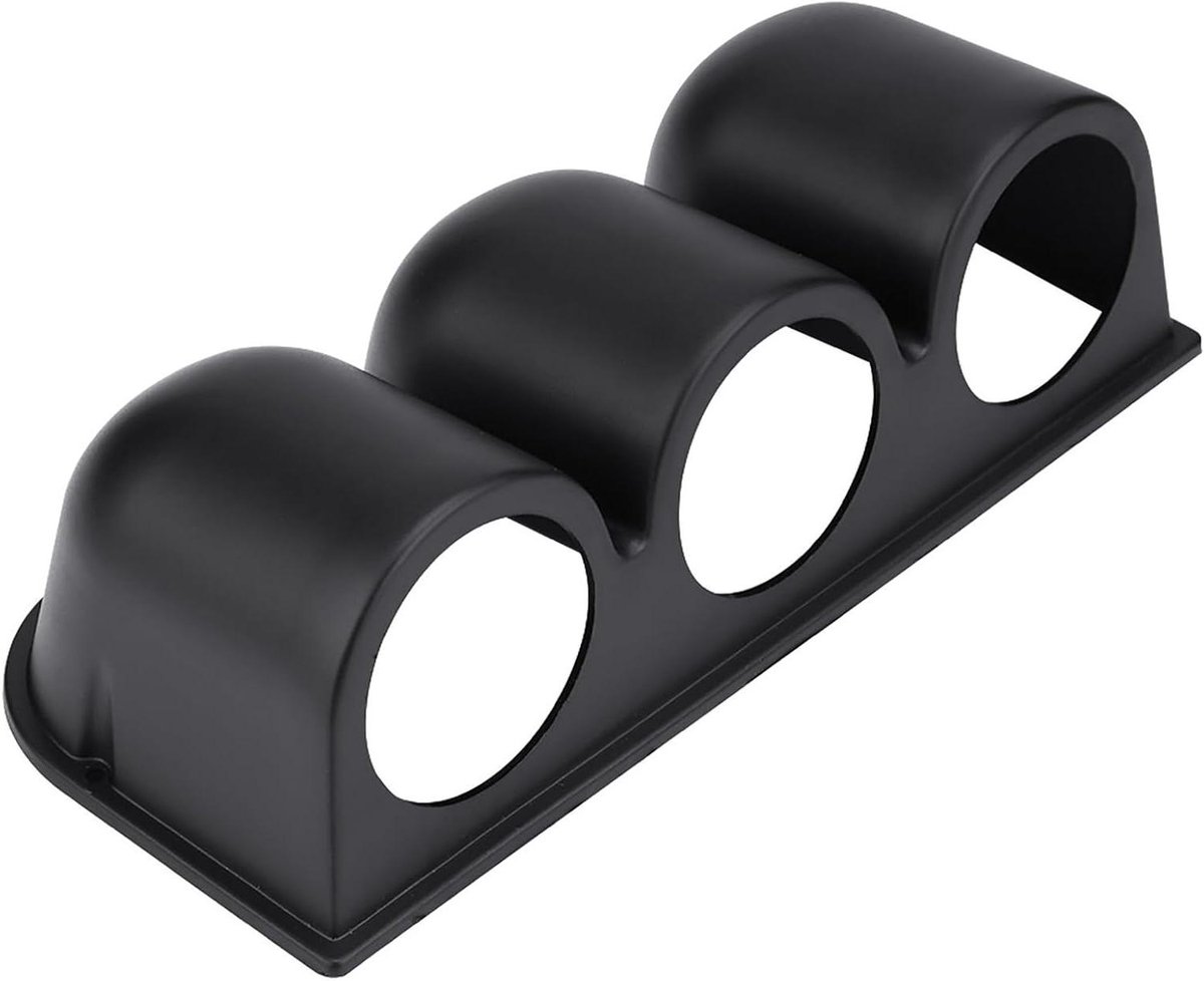 Meter Houder - Instrumenten Pod - Voertuig Monitoren - Drie Gat Ontwerp - 52mm Meters - Zwart