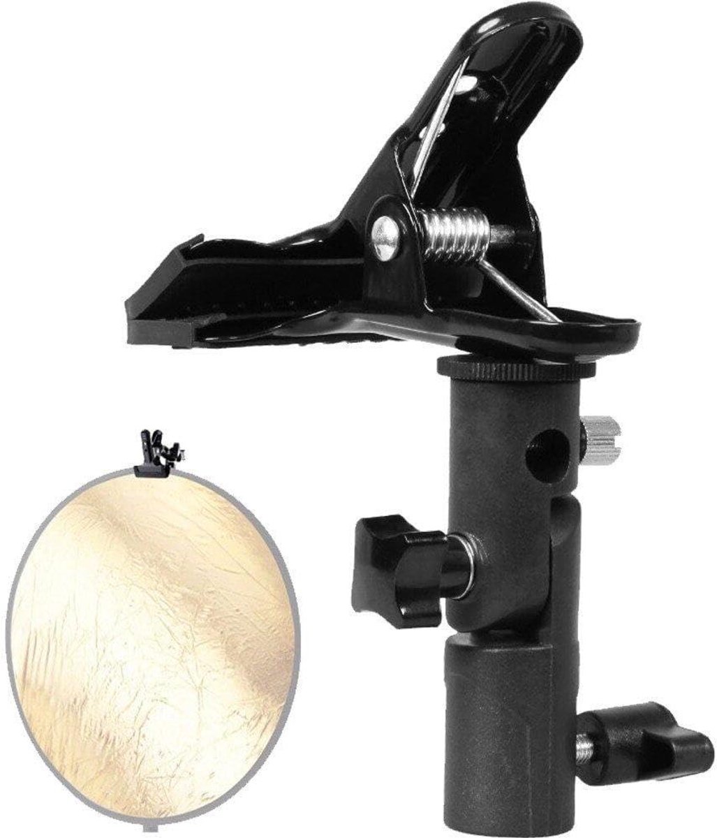 Reflectorhouder - Klemhouder - Foto belichting - Metalen Constructie - 224 gram - Zwart
