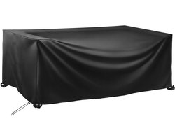 HOLEILUCK Patio tafelhoezen, tuinmeubelhoezen van 110 x 70 x 55 cm, anti-uv beschermhoes, kubus, vierkante/rechthoekige tuintafelhoes, waterdicht, 420d, zwaar belastbare Oxford-stof, terrasmeubelhoes