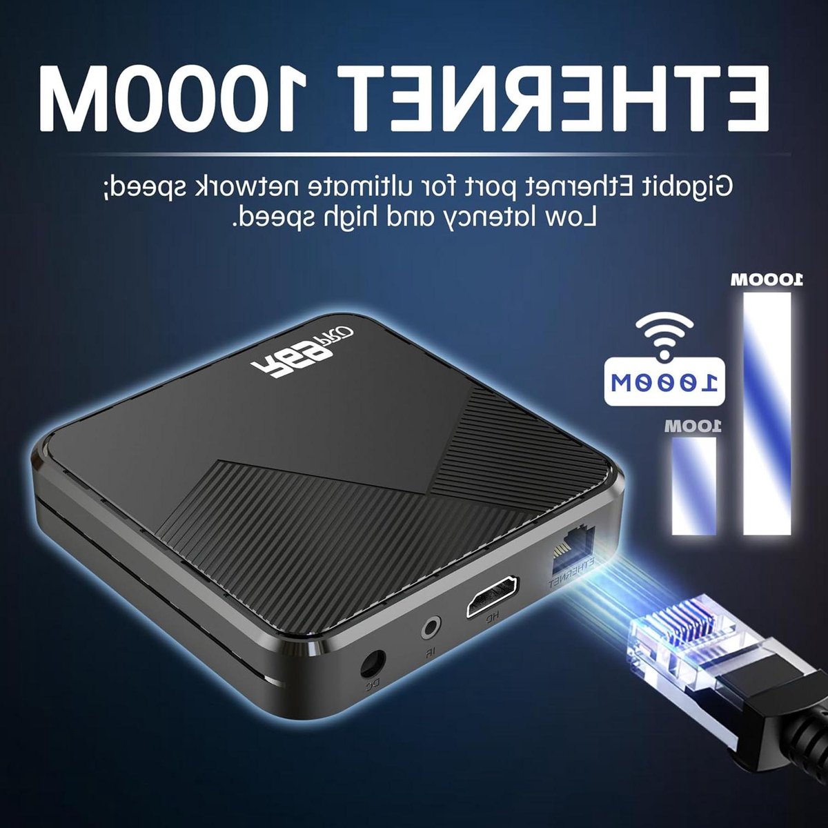 TV-behuizing - Mediastreamer Box - Films Kijken - Android 14.0 - 4 GB + 64 GB - Zwart
