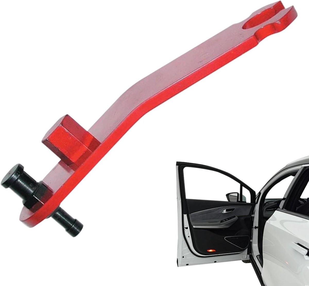 Deurinstelgereedschap - Uitlijningsgereedschap - Auto Deur Reparatie - Robuuste Structuur - 25 cm Lengte - Rood