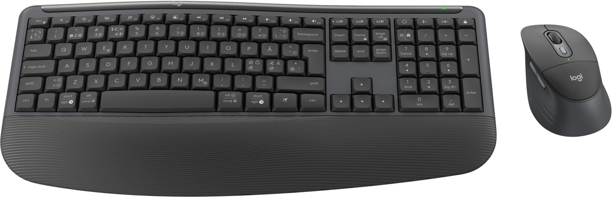 Logitech Signature Comfort Plus Combo MK880 – Draadloze toetsenbord en muis – Geïntegreerde palmsteun- Bluetooth - Zwart