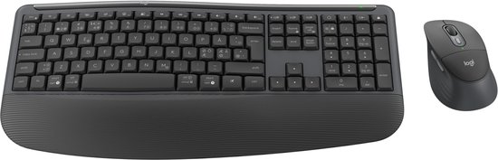 Logitech MK880 Signature Comfort Plus Draadloze Toetsenbord en Muis Combo Graphite QWERTY