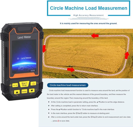 YWBL-WH Land Surveying Equipment Handheld GPS for Examining GNSS Receiver Sureryor Tool for Ranches, Garden, Farmland — afbeelding 5