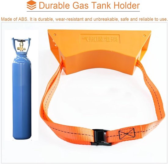 Zuurstoftankhouder - Cilinderrek - Veilige Opslag - Ruimtebesparend Wandmontage - 8-40L Cilinders - Grijs — afbeelding 5