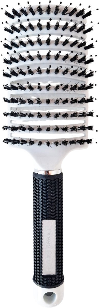 DreamGlow Anti-klit Haarborstel – Detangle Brush – Wit