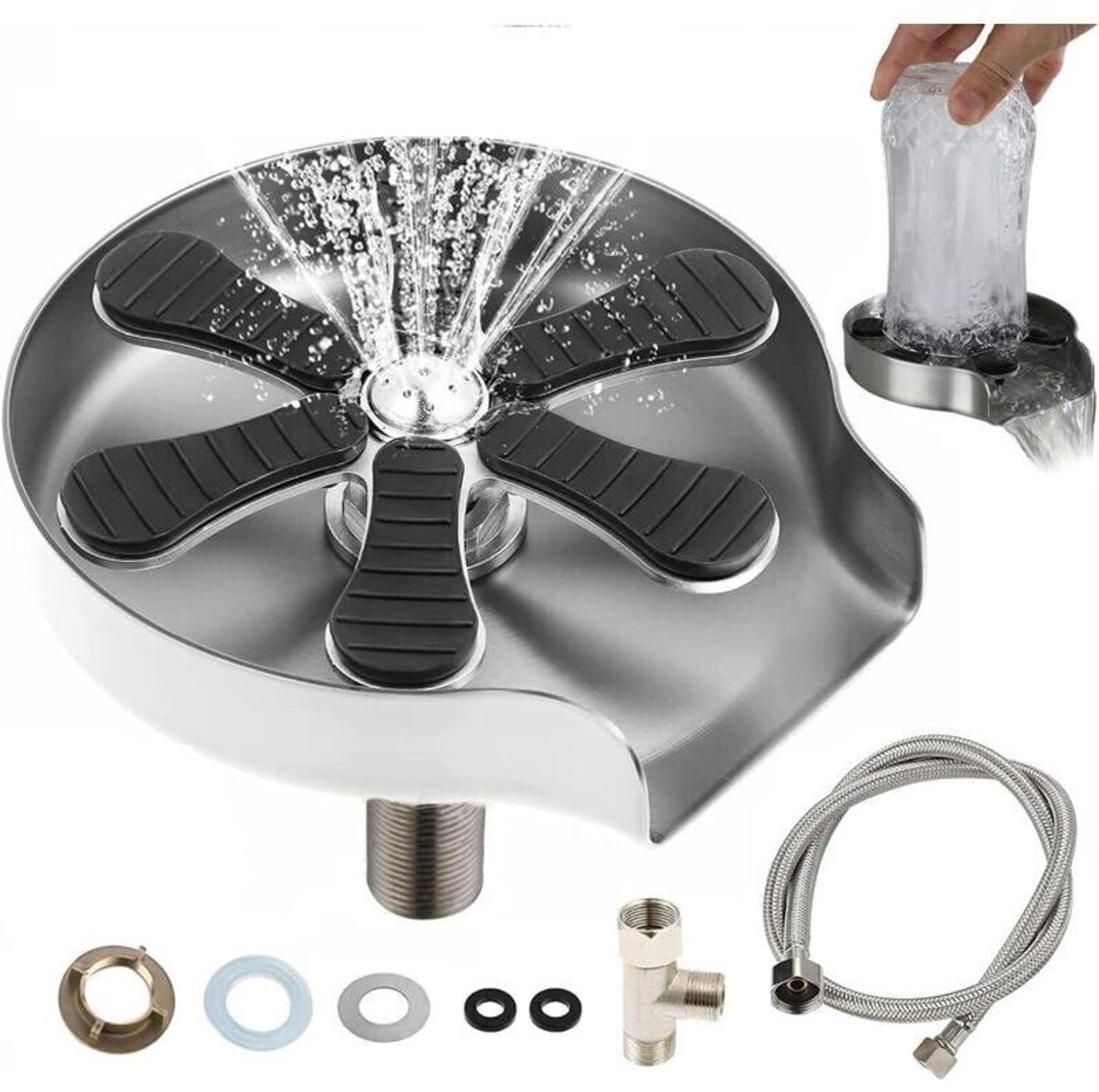 Keuken gootsteen glazenwasser
