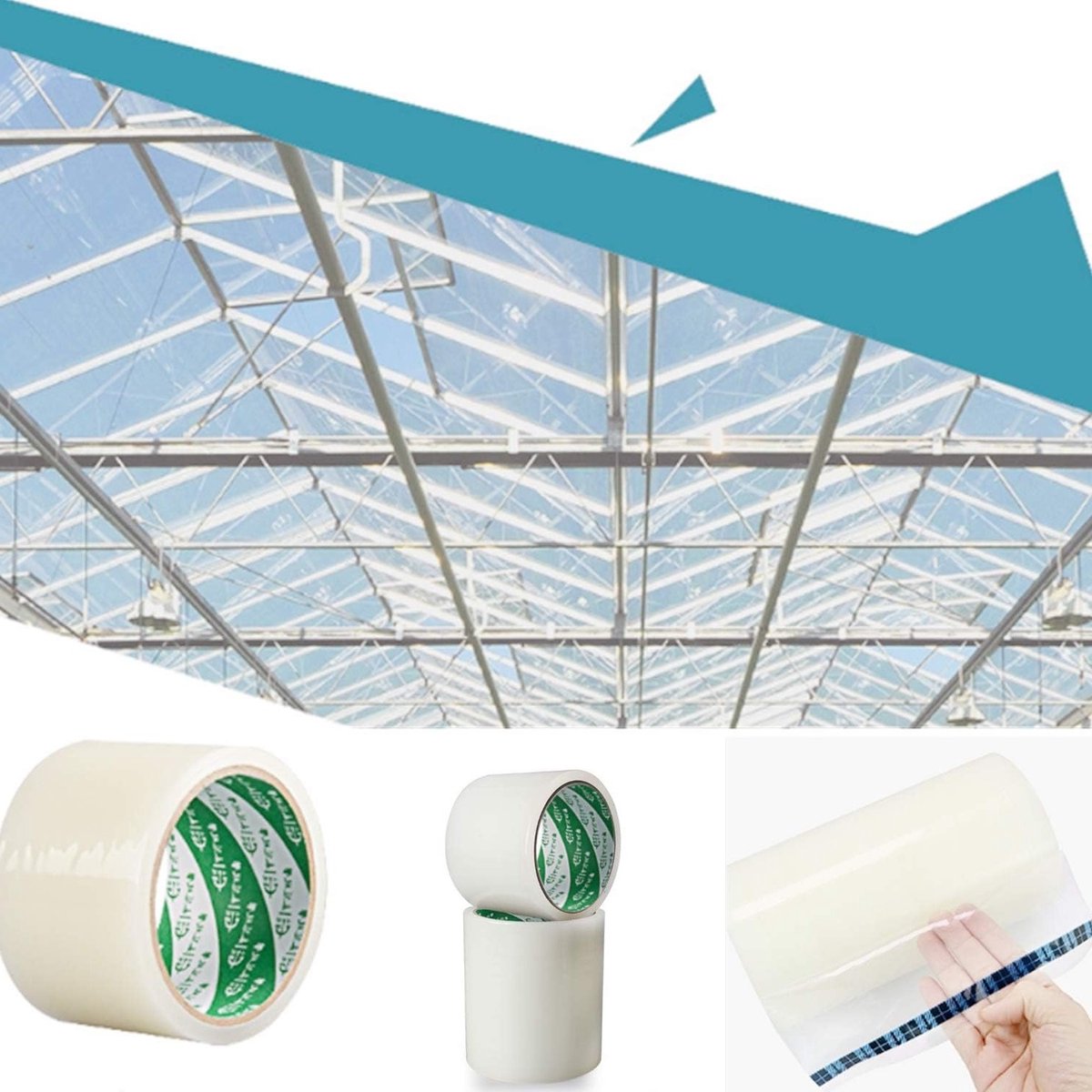 Waterdichte Reparatietape voor Kassen, Duurzaam en Anti-oxidatie, Ideaal voor Herstel van Schade aan Waterleidingen, Houten Producten en Scheuren - 6cm x 10m