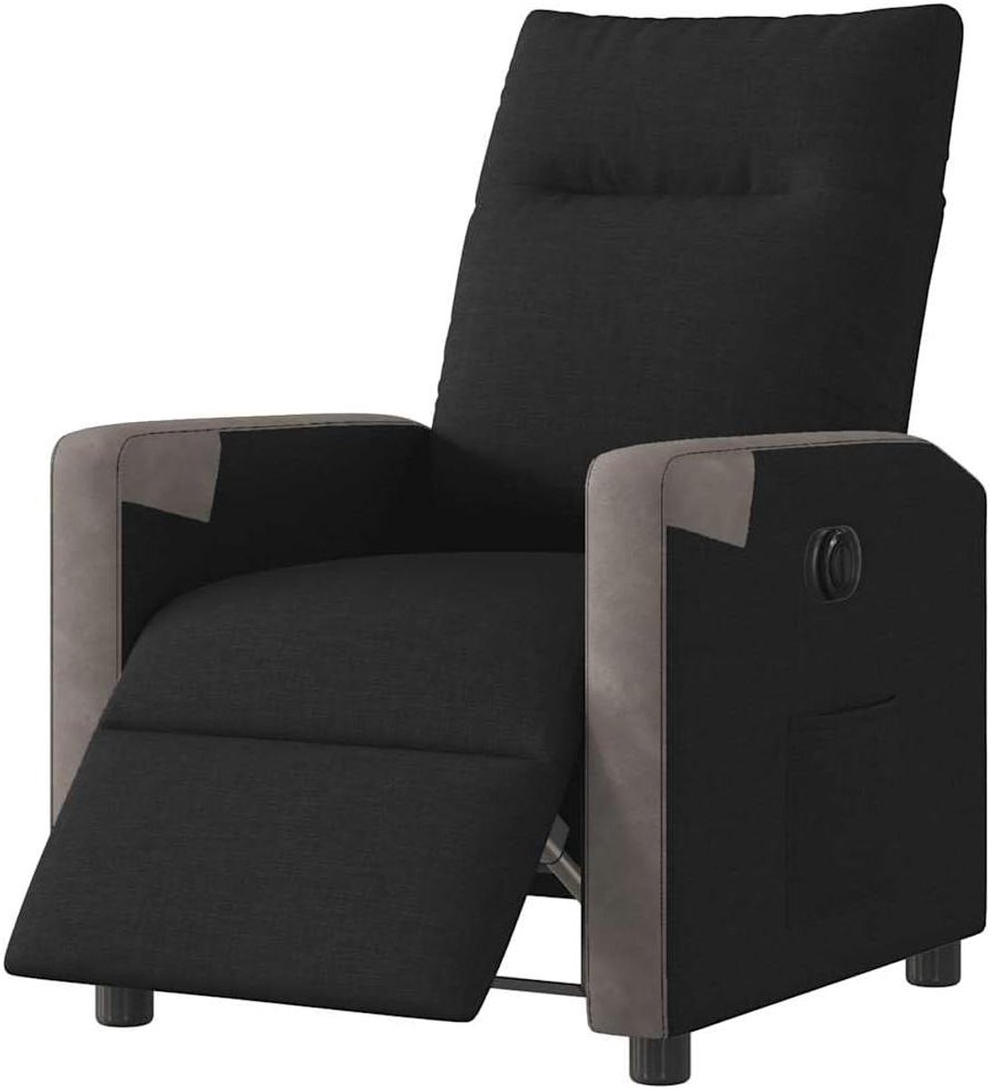Elektrische relaxstoel - Comfort stoel - Ontspannen kijken - Elektrische ligfunctie - 69 x 86 x 100 cm - Zwart