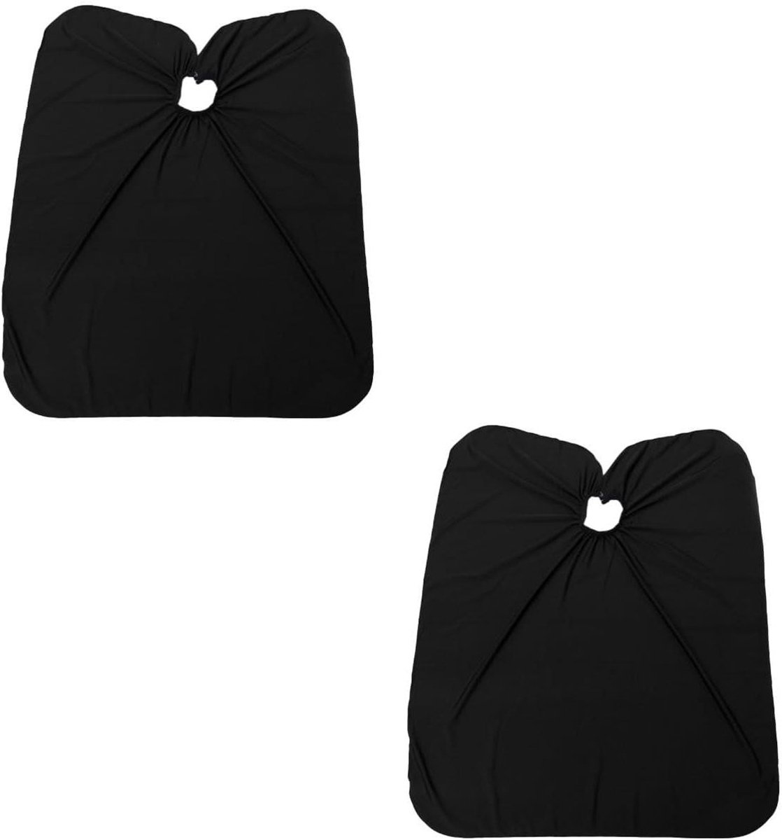 Kapperscape Set - Haarknip Schort - Thuis Kapsels Maken - Antiaanbak Haarontwerp - 140 x 100 cm - Zwart