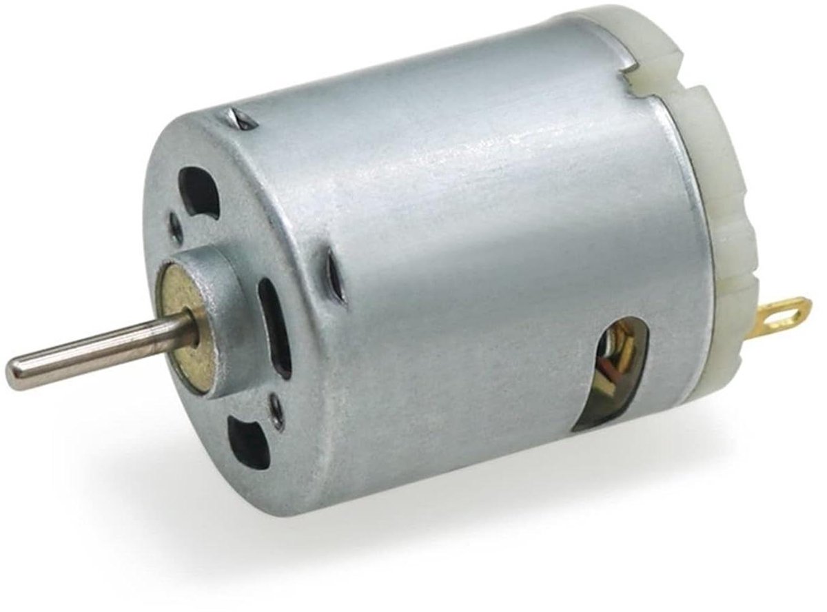 DC Motor - Kleine Motor - Doe-het-zelf Projecten - Sterk Magnetisch - 12V 24V - Zilver