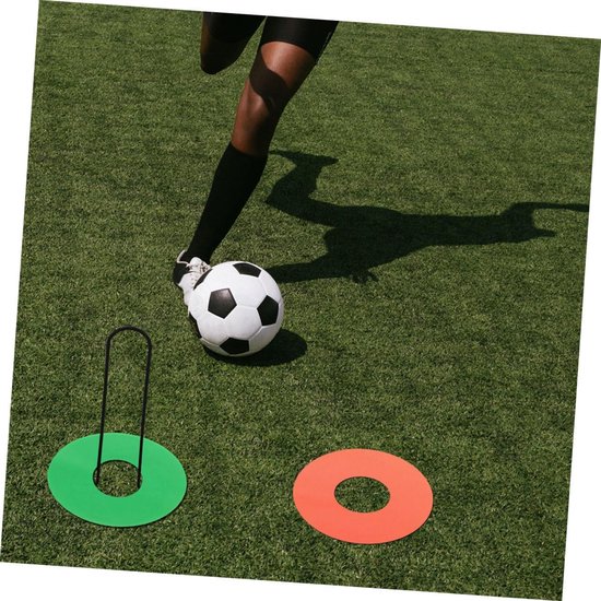 Voetbal Trainingskegels - Kegelhouders - Sport Training - Robuuste Metalen Basis - 21 x 10 x 10 cm - Zwart — afbeelding 2