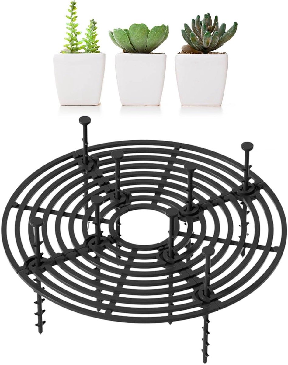 Bloempot Beschermhoes - Plantenrooster - Bescherming Kamerplanten - Op Maat Te Snijden - Diameter 19cm - Meerkleurig