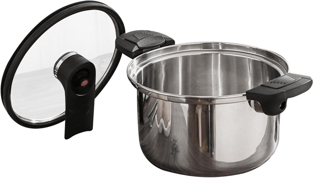 Snelkookpan Pot - Snelkoker Stoofpan - Snel Koken - Inductie Compatibel - 20/24 cm - Multikleur