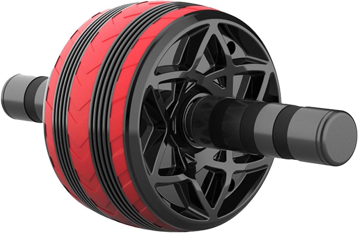 Buikspiertrainer - Fitnesswiel - Core Training - Dubbele Wiel Stabiliteit - Niet gespecificeerd - Rood
