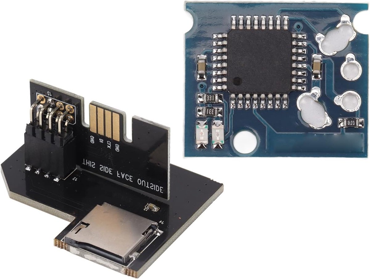 Micro Storage Card Adapter voor SD2SP2 Pro - Eenvoudige Installatie en Directe Game Download voor PAL EU Versie - Compatibel met SD Kaarten en Spelconsoles