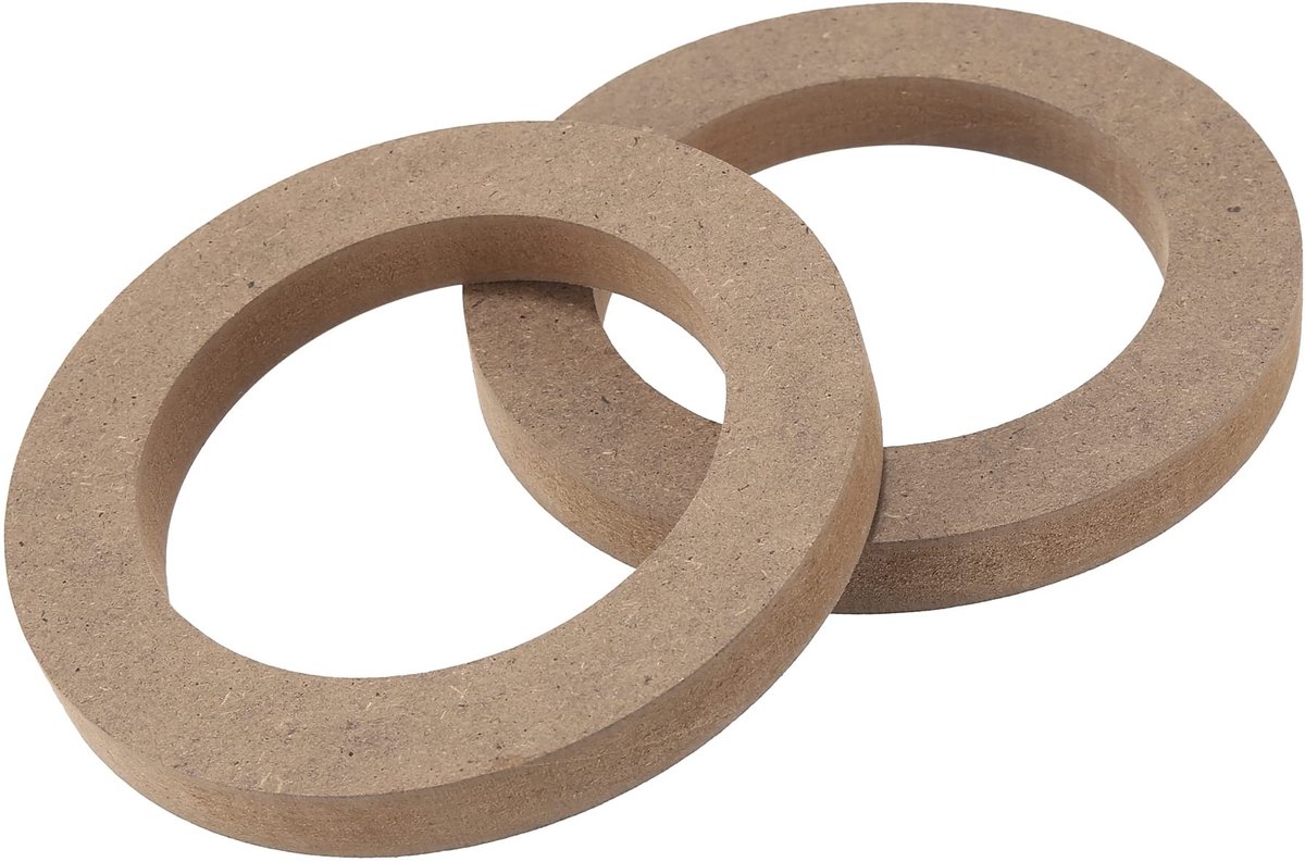 Cosensi - Set van 2 Universele Houten Luidspreker Subwoofer Afstandhouders Ringen