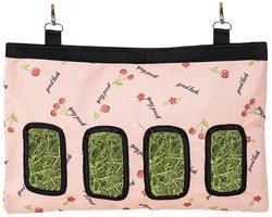 Cosensi - Dailygoods - Konijn Hooi Voederzak - Automatische Voederzakken - Duurzaam Oxford-doek - Roze - Geschikt voor Kleine Huisdieren - Ideaal voor Cavia's e
