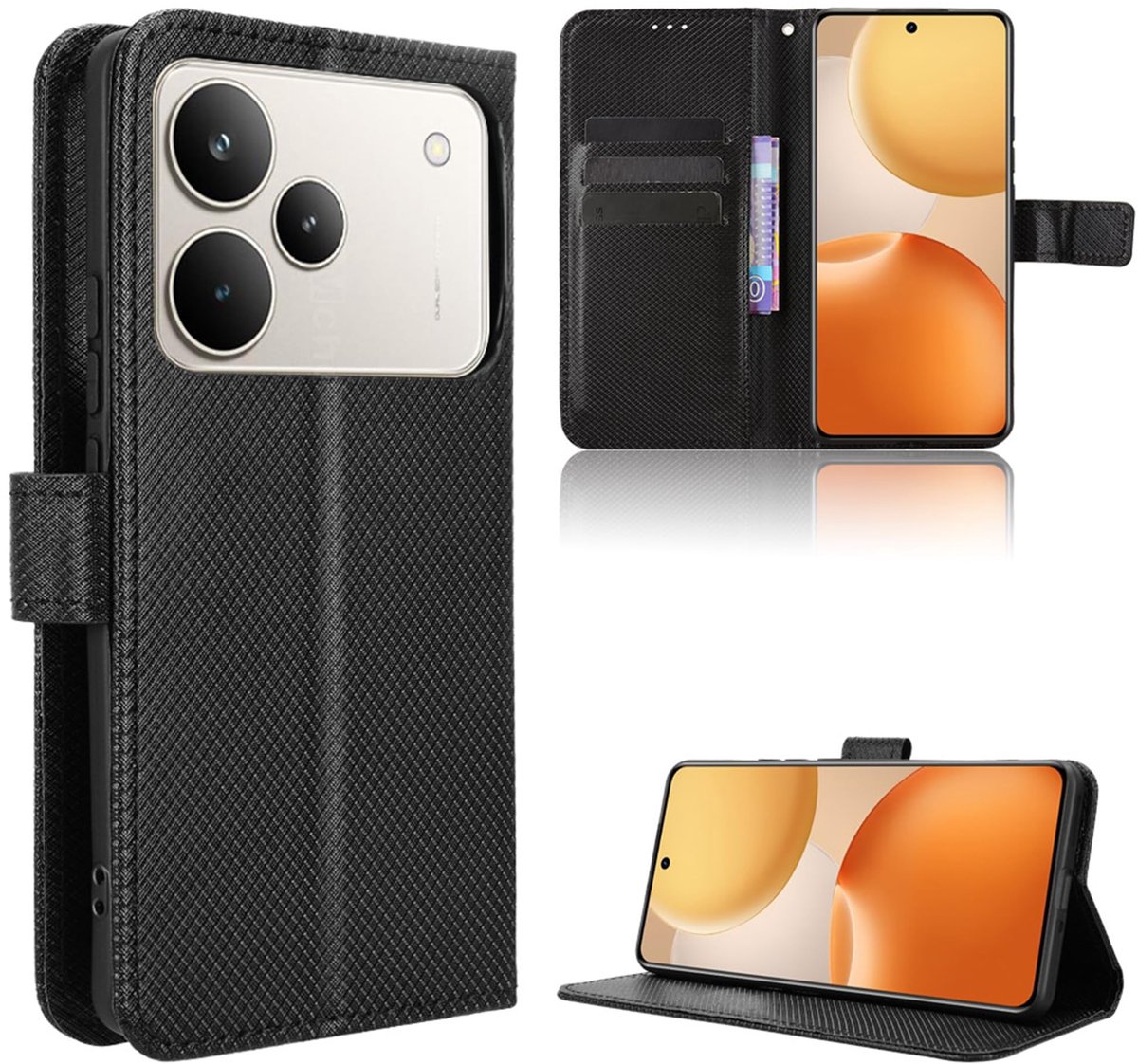 Dailygoods - Premium Beschermhoesje voor Mobiele Telefoon met Koolstofvezel