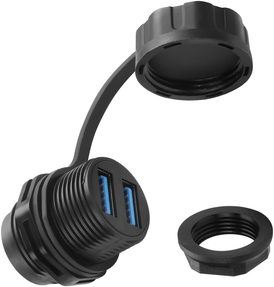 Dailygoods - Dual USB 3.0 Waterdichte Connector voor Montage
