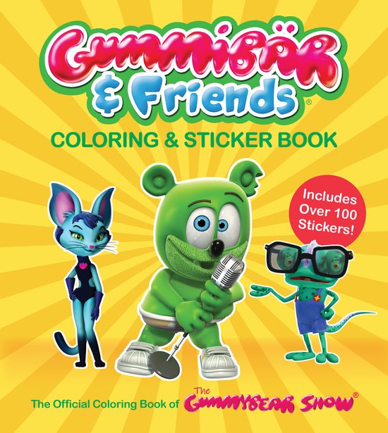 Gummibär & Friends Coloring & Sticker Book - cover