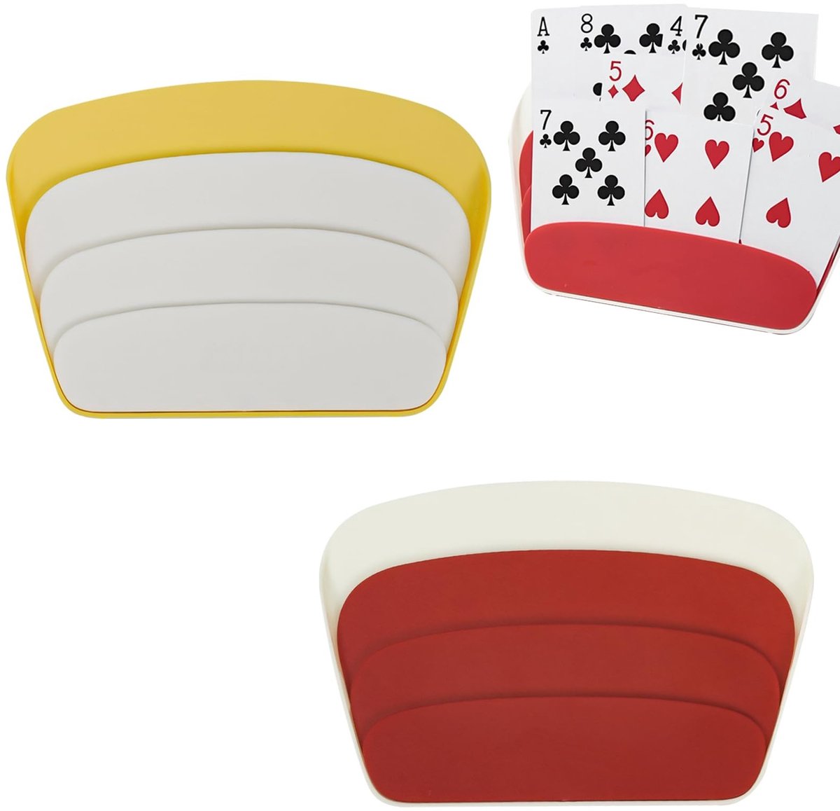 Dailygoods - Speelkaartenhouder Set van 2 voor Kinderen en Volwassenen