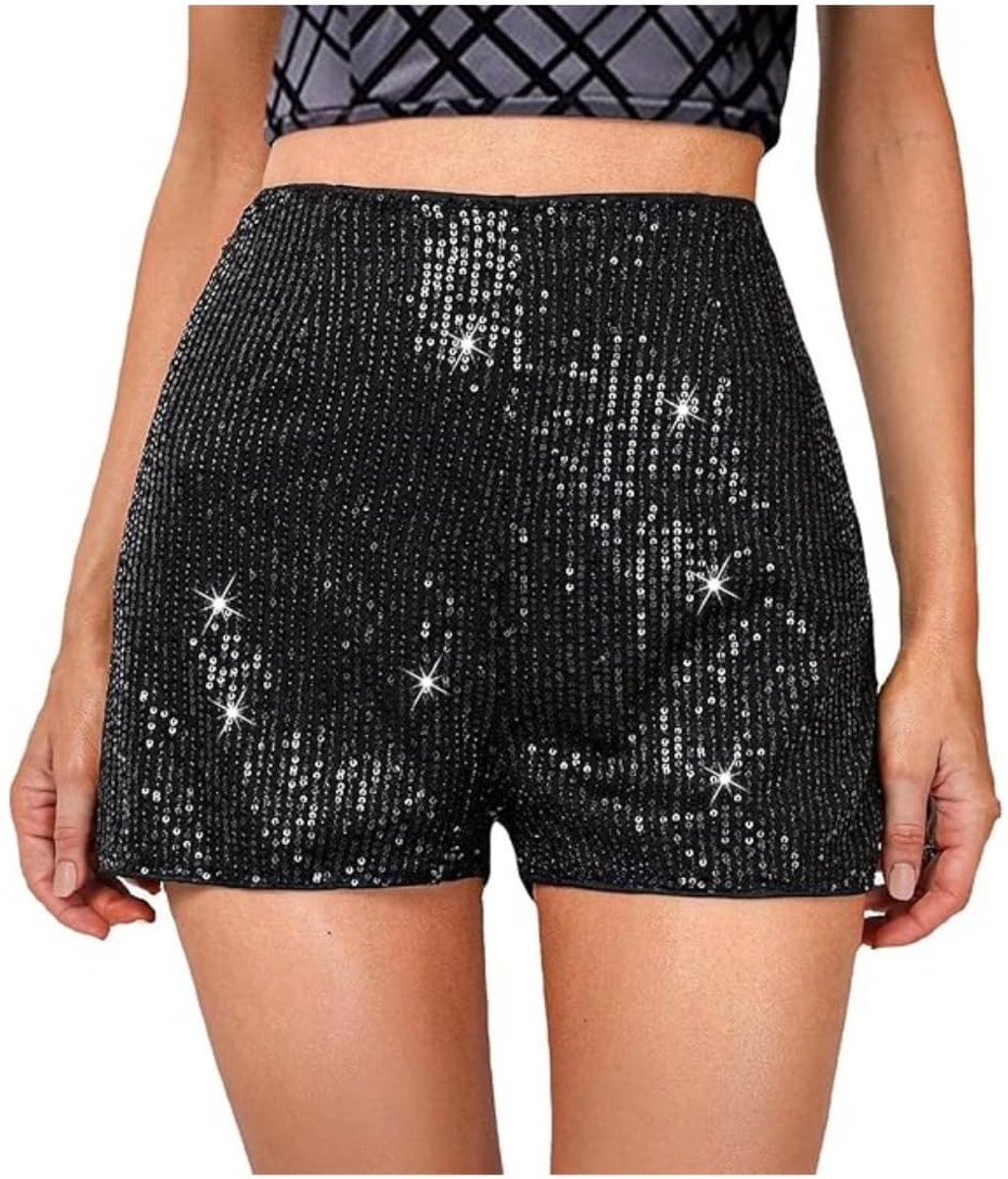 Dailygoods - Glanzende Paillettenshorts voor Dames voor Feestjes en Concerten