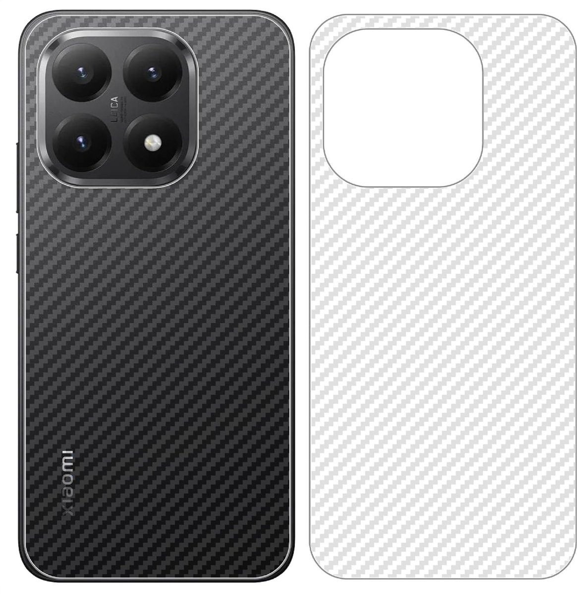 Dailygoods - Achterkant Bescherming voor Xiaomi 15T, 4 Stuks