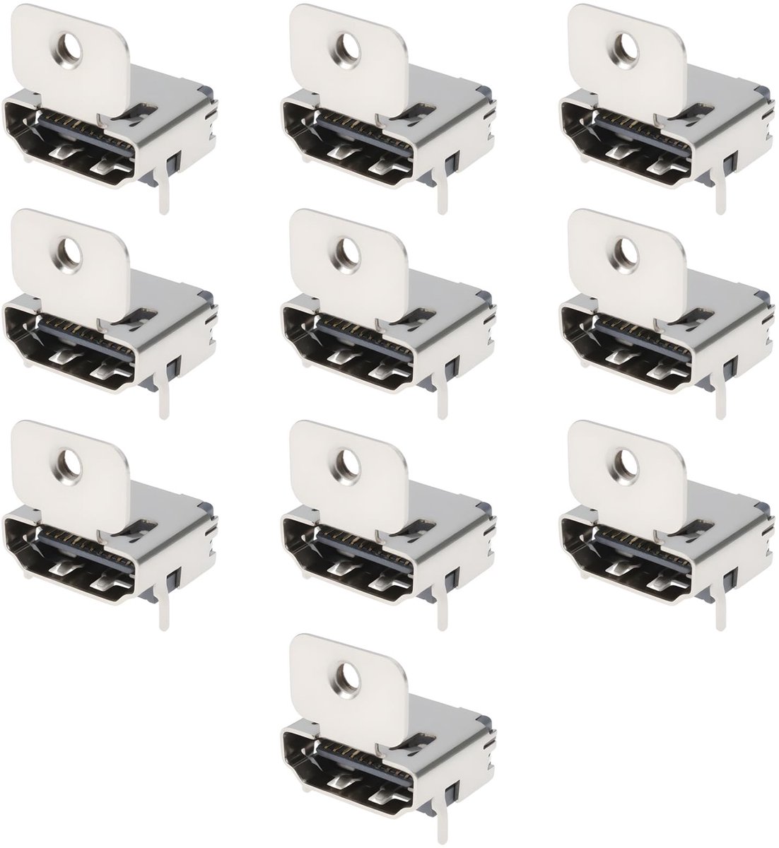 Dailygoods - Set van 10 HDMI 19 Pin Vrouwelijke Socket DIP Connectors